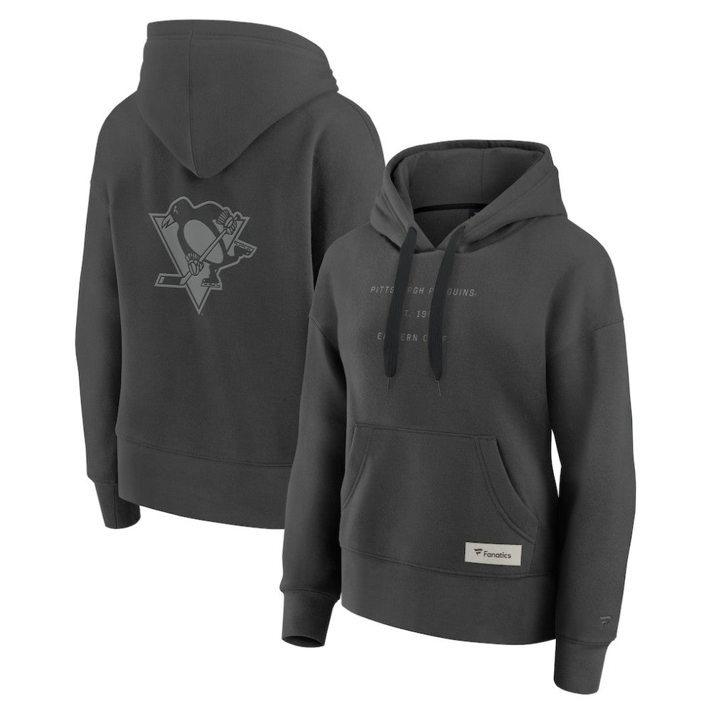 Pittsburgh Penguins Fanatics Women's Elements Future Ground Subtle Tonal Pullover Hoodie