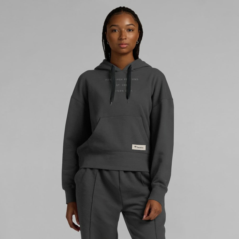 Pittsburgh Penguins Fanatics Women's Elements Future Ground Subtle Tonal Pullover Hoodie