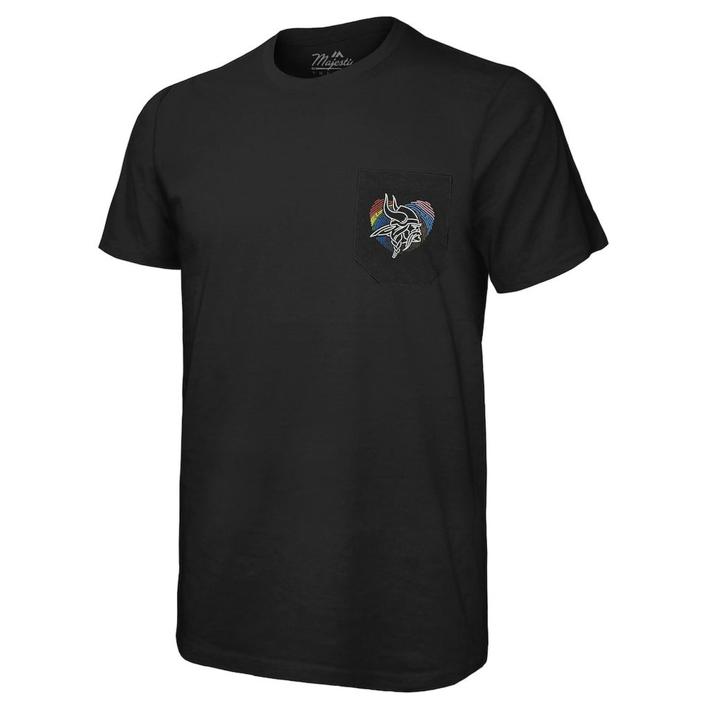 NFL Minnesota Vikings Majestic Threads Pride Pocket T-Shirt