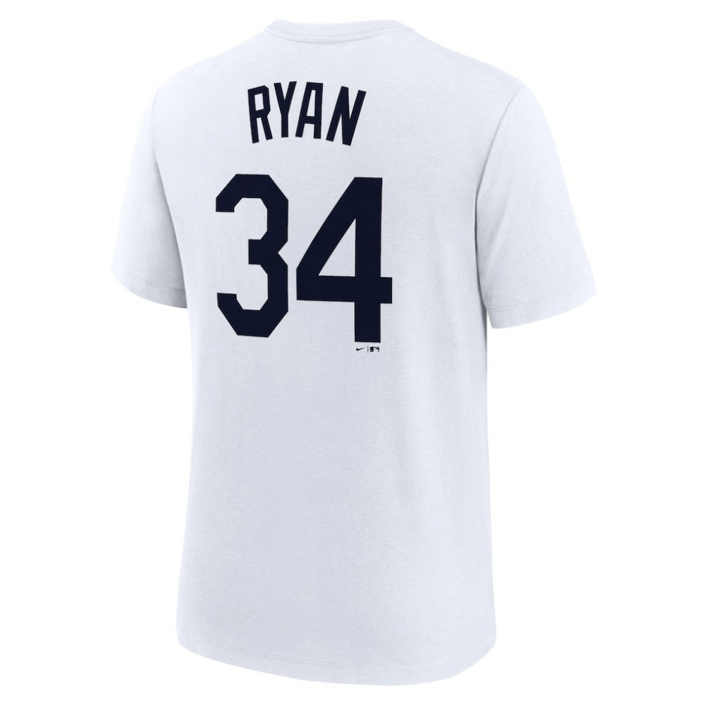 Nolan Ryan Houston Astros Cooperstown Collection Name & Number Tri-Blend T-Shirt - White | Nike