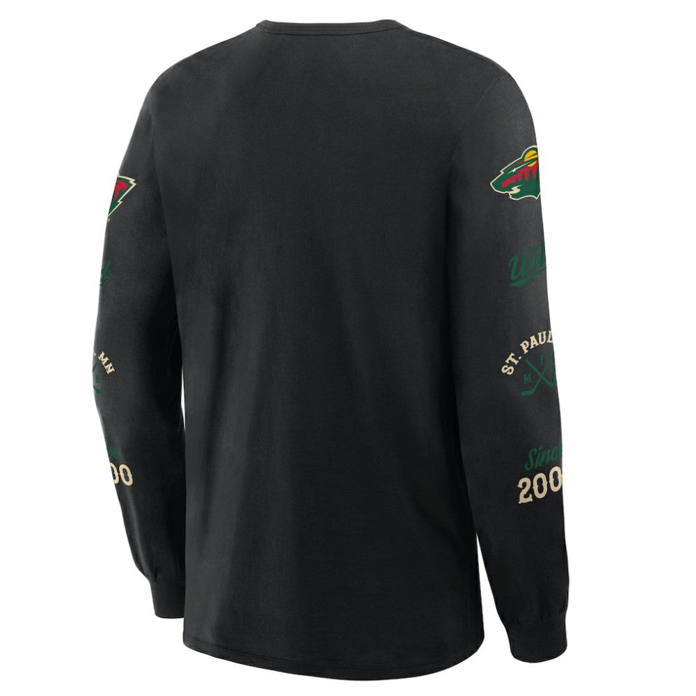 Minnesota Wild Fanatics Boxed In Legacy Long Sleeve T-Shirt