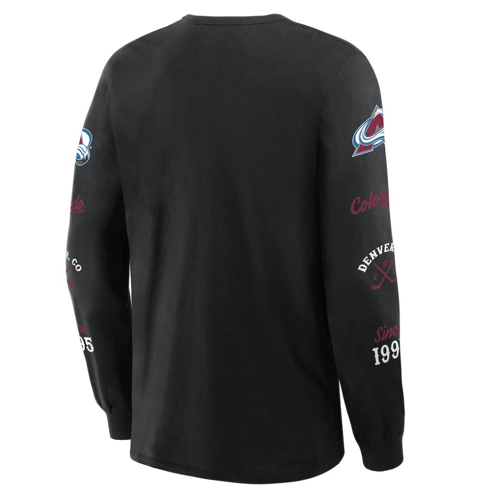 Colorado Avalanche Fanatics Boxed In Legacy Long Sleeve T-Shirt