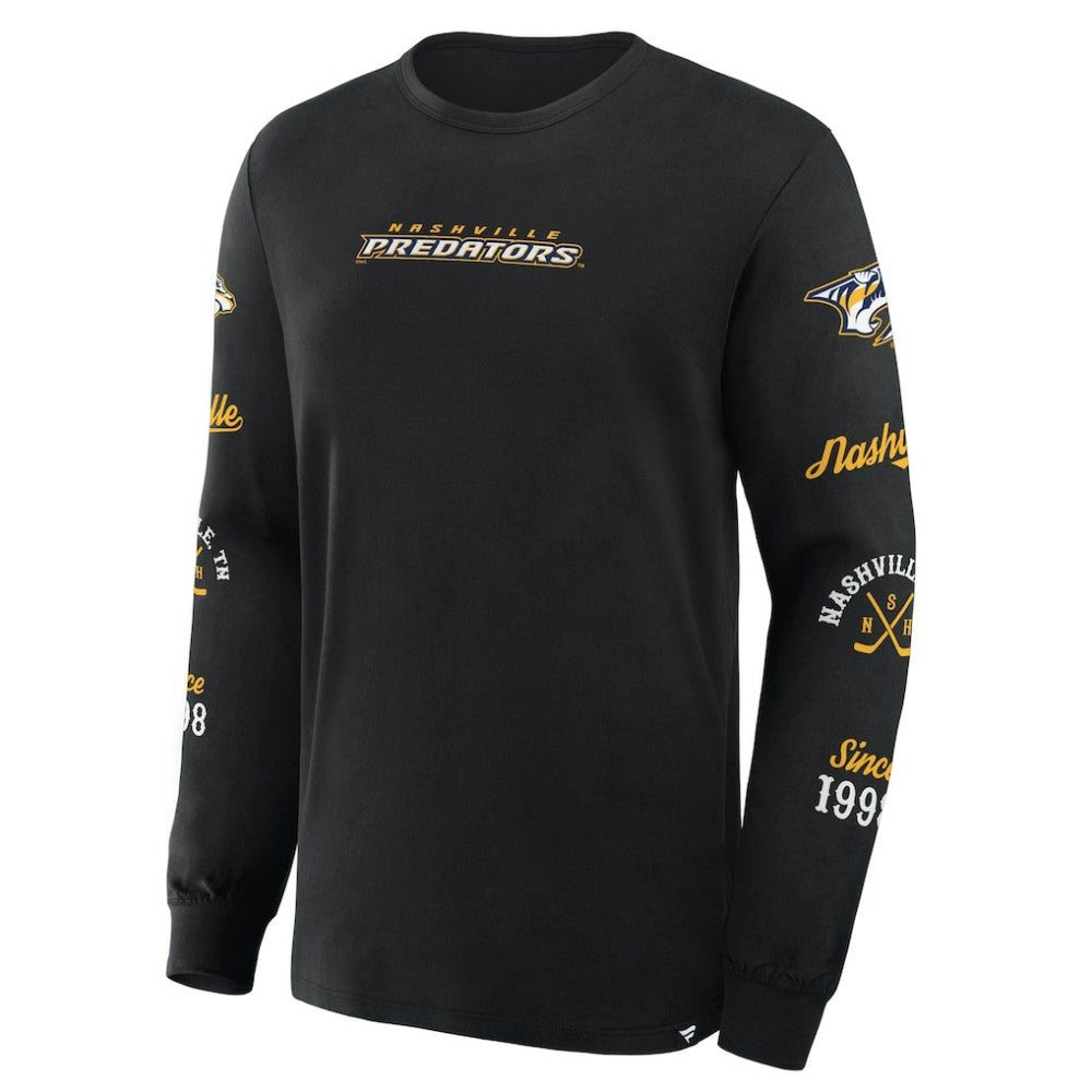 Nashville Predators Fanatics Boxed In Legacy Long Sleeve T-Shirt