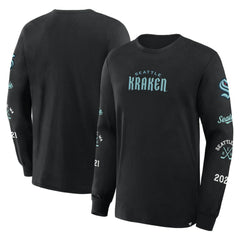 Seattle Kraken Fanatics Boxed In Legacy Long Sleeve T-Shirt