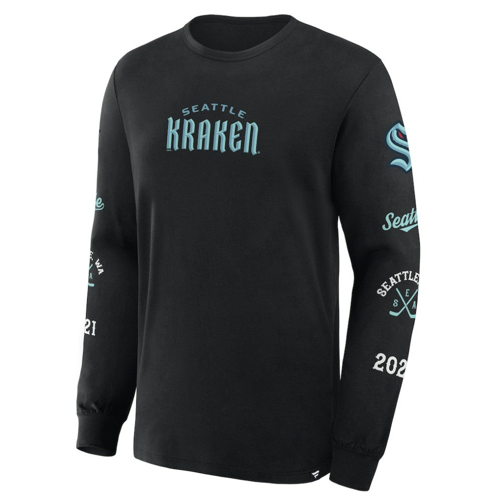 Seattle Kraken Fanatics Boxed In Legacy Long Sleeve T-Shirt