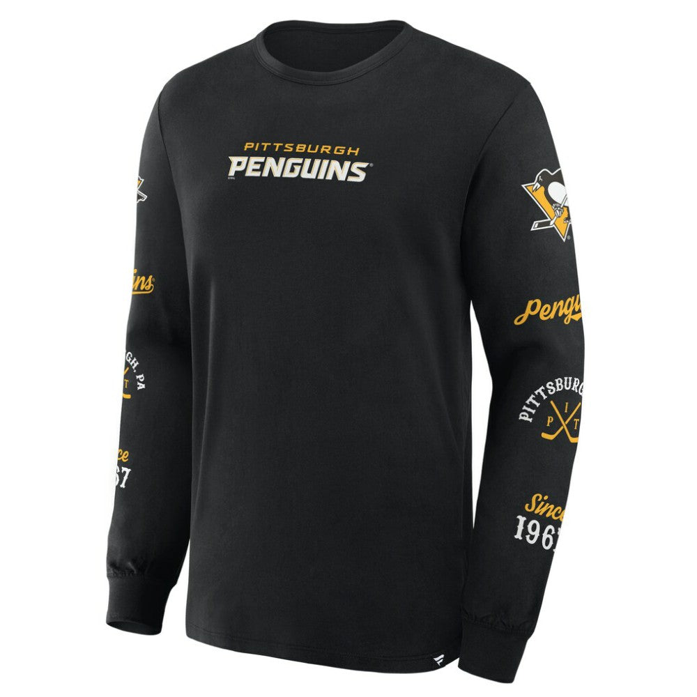 Pittsburgh Penguins Fanatics Boxed In Legacy Long Sleeve T-Shirt