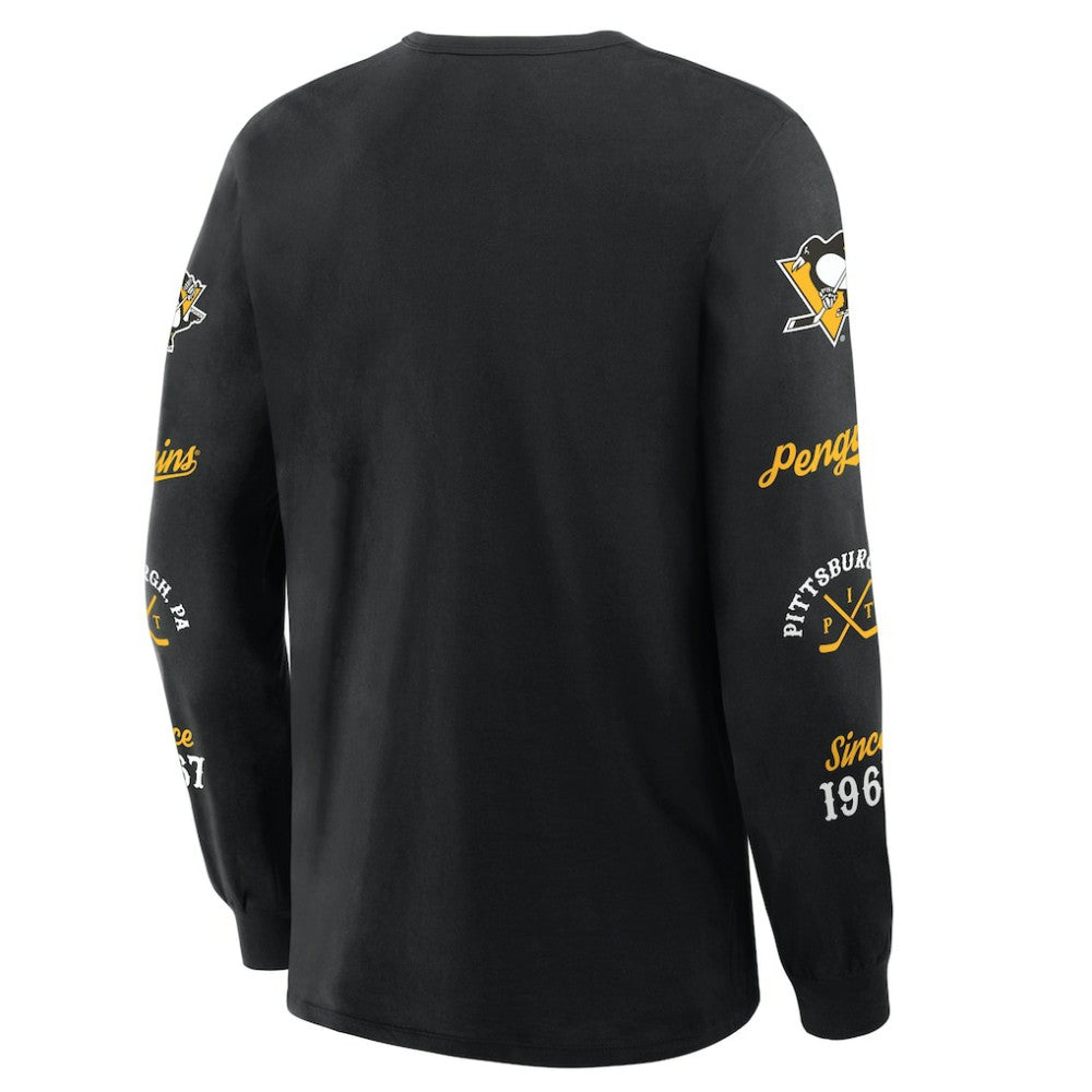 Pittsburgh Penguins Fanatics Boxed In Legacy Long Sleeve T-Shirt