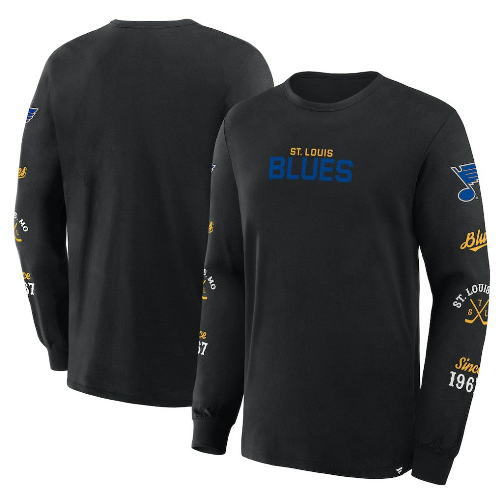 St. Louis Blues Fanatics Boxed In Legacy Long Sleeve T-Shirt