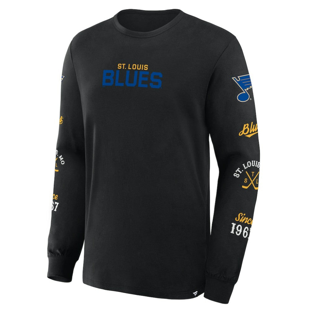 St. Louis Blues Fanatics Boxed In Legacy Long Sleeve T-Shirt