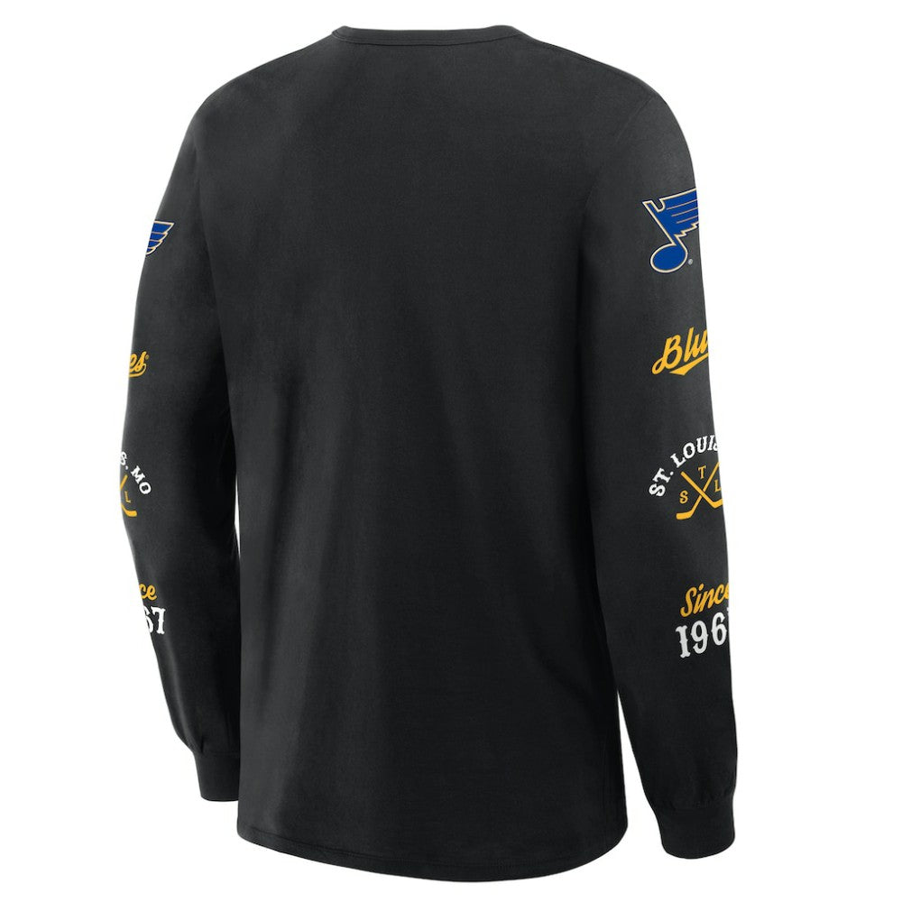 St. Louis Blues Fanatics Boxed In Legacy Long Sleeve T-Shirt