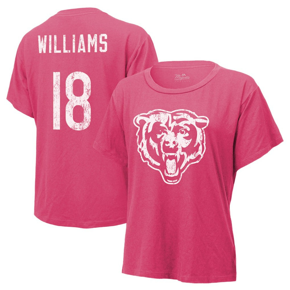 NFL Chicago Bears Caleb Williams  Majestic Threads Women's Name & Number T-Shirt
