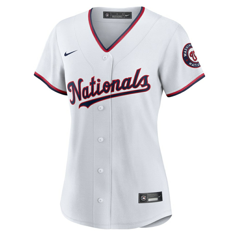 CJ Abrams Washington Nationals Women's Home Replica Player Jersey - White | Nike