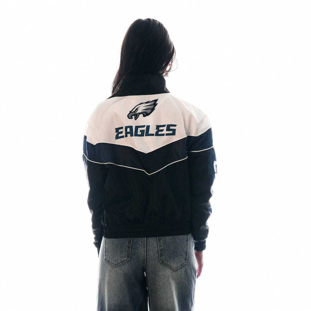 NFL Philadelphia Eagles The Wild Collective Women's 1/4 Zip Track Jacket