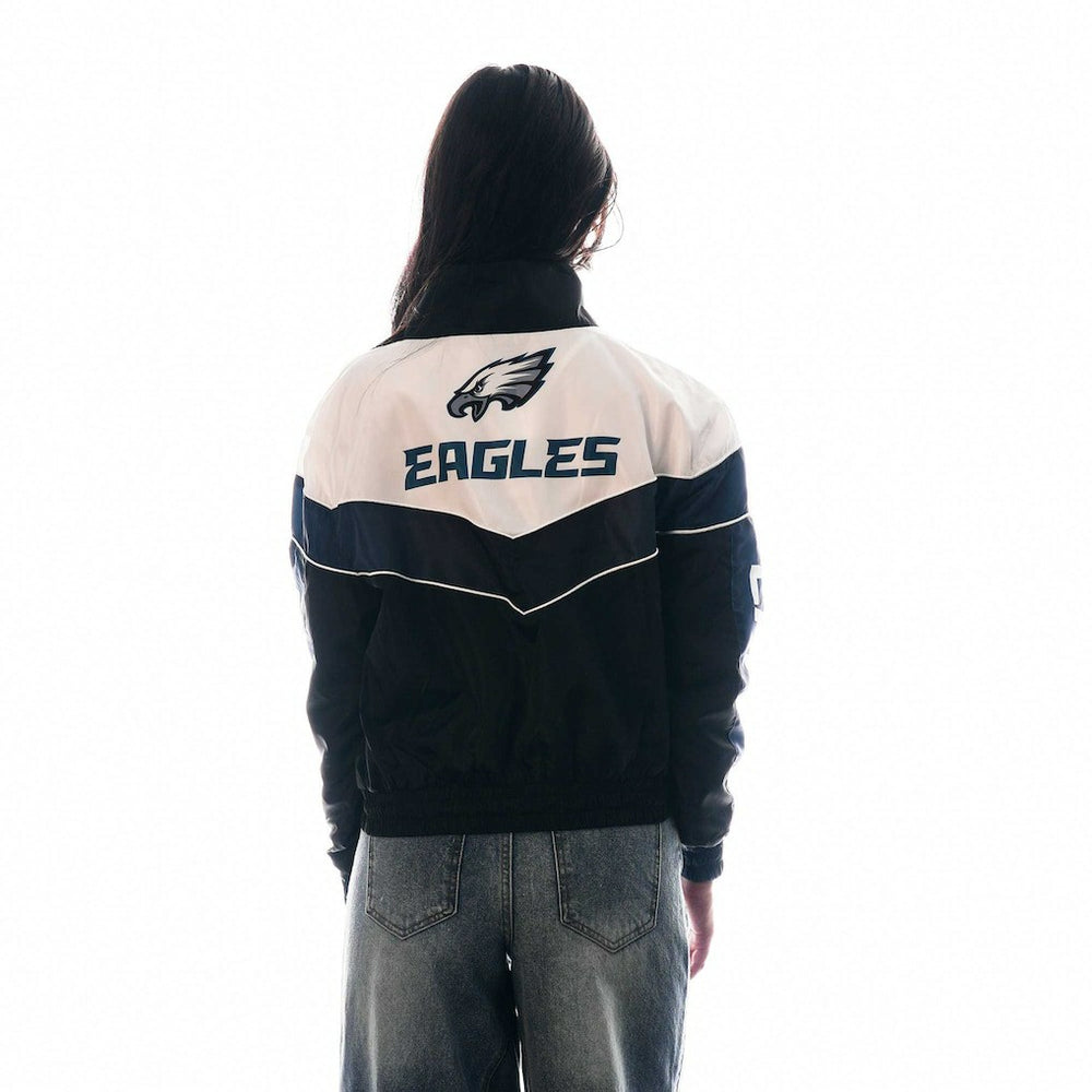 NFL Philadelphia Eagles The Wild Collective Women's 1/4 Zip Track Jacket