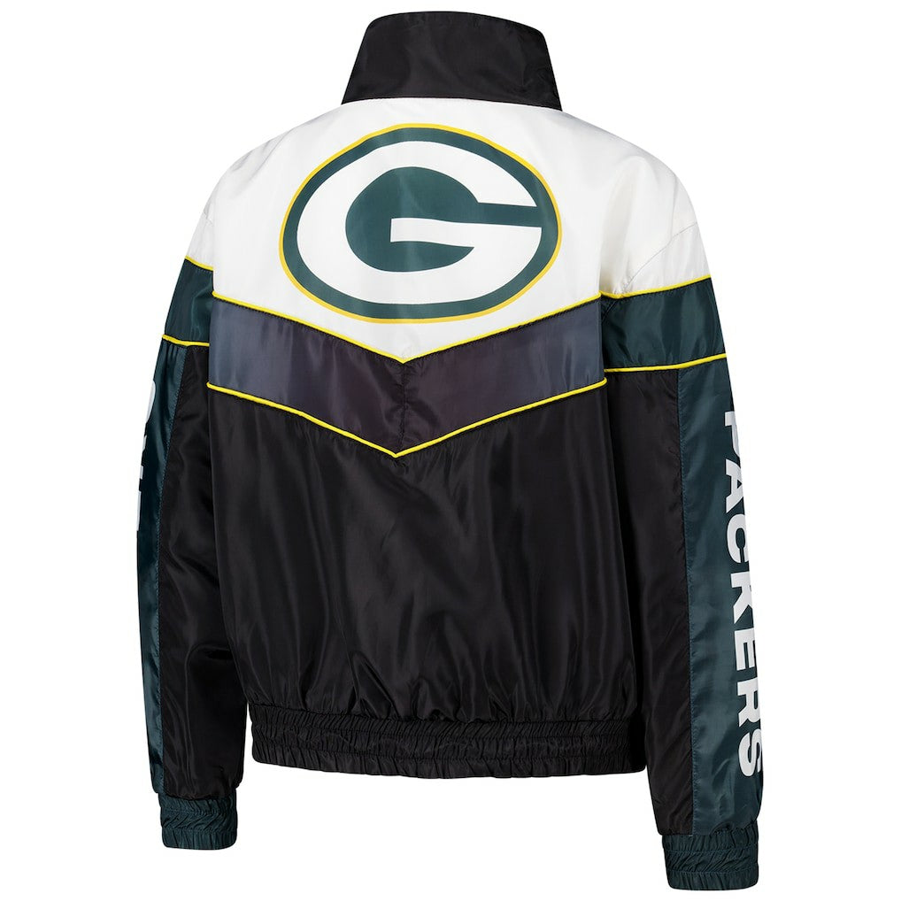 NFL Green Bay Packers The Wild Collective Women's 1/4 Zip Track Jacket