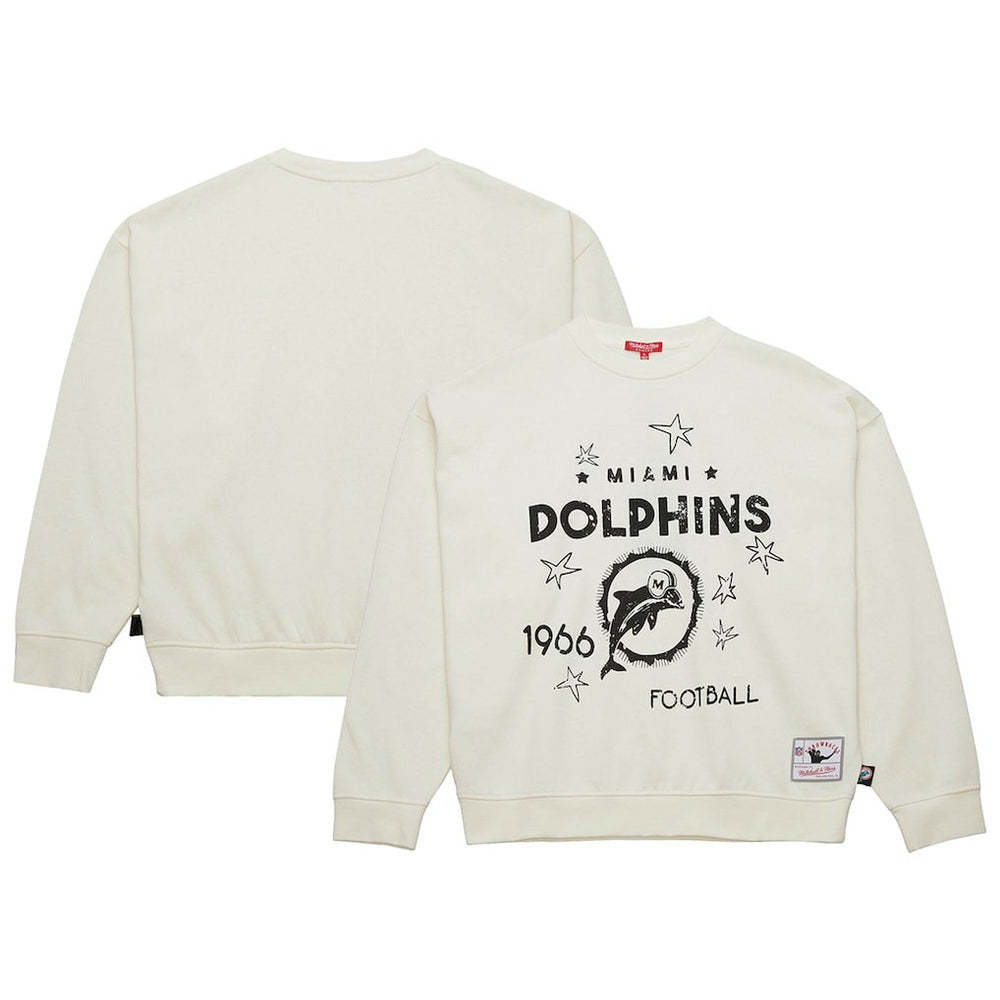 NFL Miami Dolphins Women's Throwback Logo 3.0 Pullover Sweatshirt