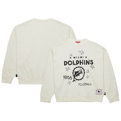 NFL Miami Dolphins Women's Throwback Logo 3.0 Pullover Sweatshirt