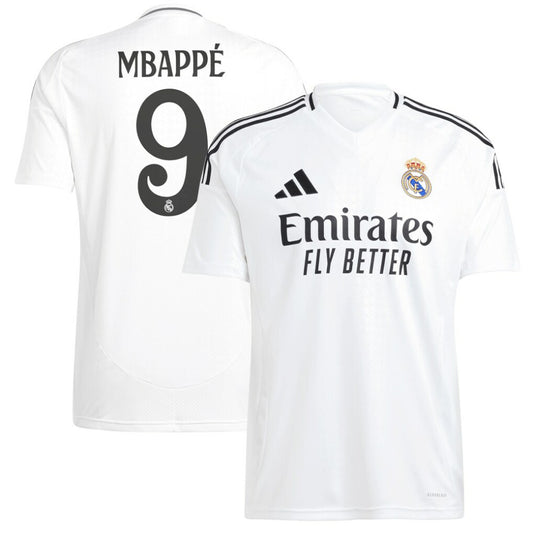 Kylian Mbappé Real Madrid 2024/25 Home Replica Player Jersey Discount - White