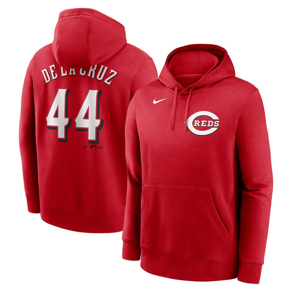 Elly De La Cruz Cincinnati Reds Player Name & Number Club Pullover Hoodie - Red | Nike