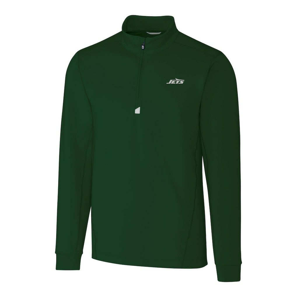 NFL New York Jets Cutter & Buck Primary Logo Traverse Stretch Quarter-Zip Top