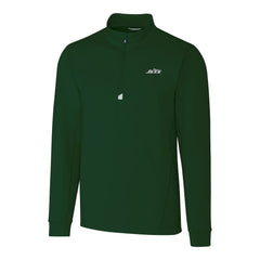 NFL New York Jets Cutter & Buck Primary Logo Traverse Stretch Quarter-Zip Top