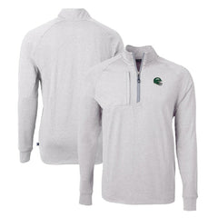 NFL New York Jets Cutter & Buck Helmet Adapt Eco Knit Quarter-Zip Top