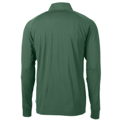 NFL New York Jets Cutter & Buck Primary Logo Adapt Eco Knit Stretch Recycled Quarter-Zip Top