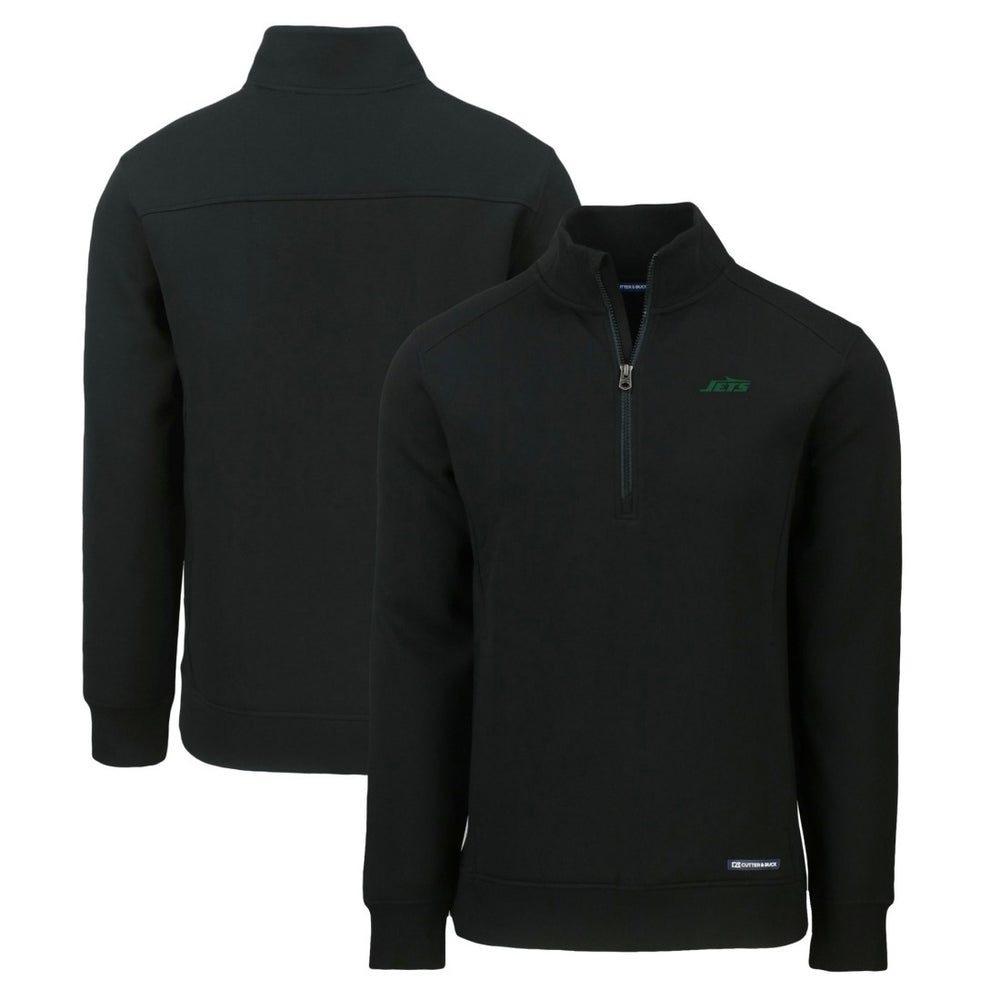NFL New York Jets Cutter & Buck Primary Logo Roam Eco Recycled Quarter-Zip Pullover Top