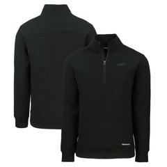 NFL New York Jets Cutter & Buck Primary Logo Roam Eco Recycled Quarter-Zip Pullover Top
