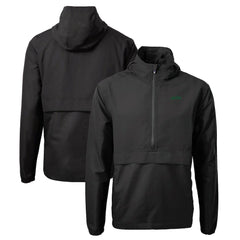 NFL New York Jets Cutter & Buck Primary Logo Charter Eco Recycled Half-Zip Anorak Jacket