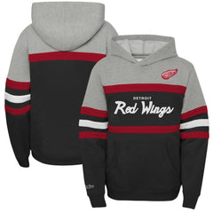 Detroit Red Wings Mitchell & Ness Youth Head Coach Pullover Hoodie