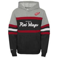 Detroit Red Wings Mitchell & Ness Youth Head Coach Pullover Hoodie