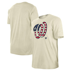 Washington Nationals Americana Flag Fill T-Shirt - Cream | New Era