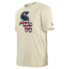 Chicago White Sox Americana Flag Fill T-Shirt - Cream | New Era