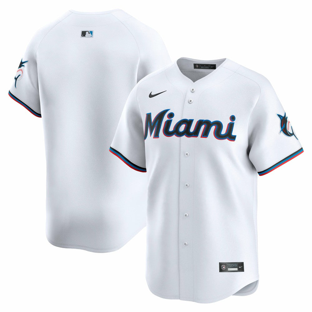 Miami Marlins Home Limited Jersey - White | Nike