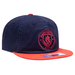 Manchester City Fan Ink Wander Snapback Hat / Soccer Online