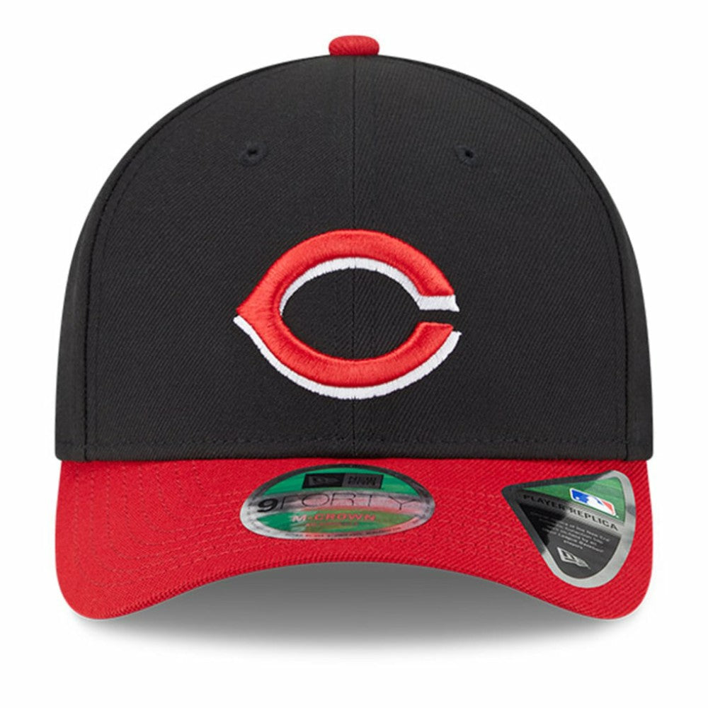 Cincinnati Reds Player Replica 9FORTY Adjustable Hat - Black/Red | New Era