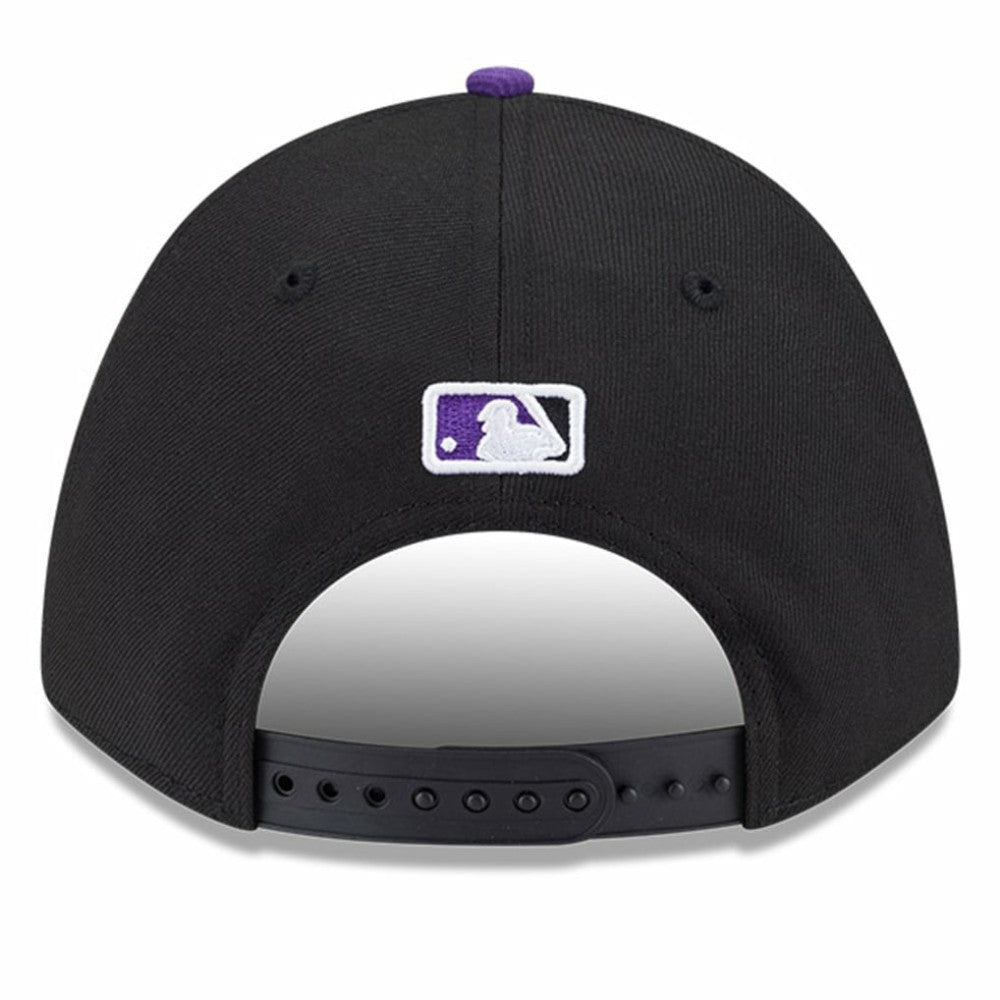 Colorado Rockies Player Replica 9FORTY Adjustable Hat - Black/Purple | New Era