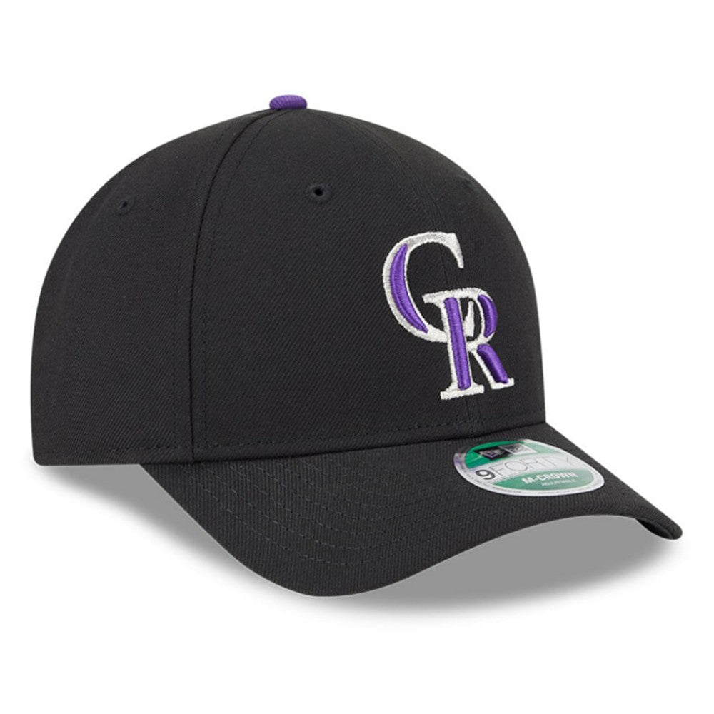 Colorado Rockies Player Replica 9FORTY Adjustable Hat - Black | New Era