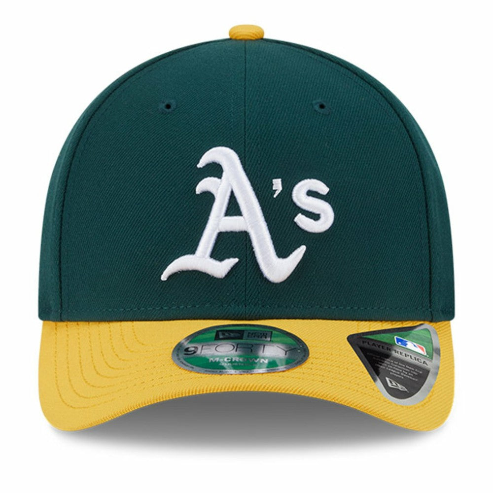 Athletics Player Replica 9FORTY Adjustable Hat - Green/Gold | New Era