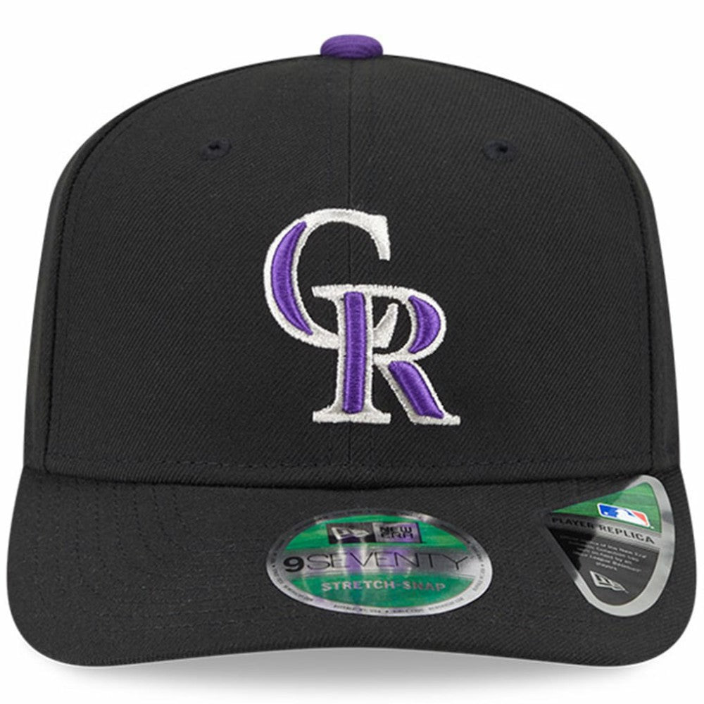 Colorado Rockies Player Replica 9SEVENTY Adjustable Hat - Black | New Era
