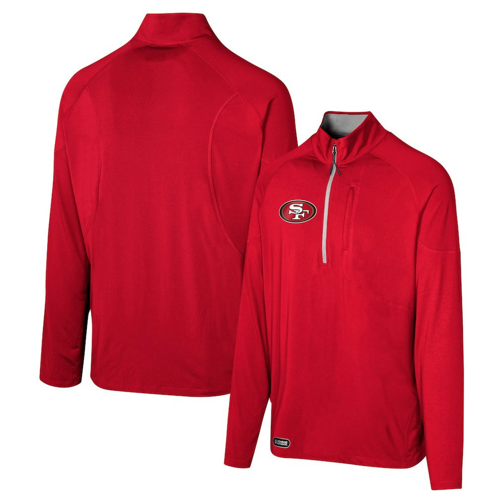 NFL San Francisco 49ers Grind Iron Quarter-Zip Top