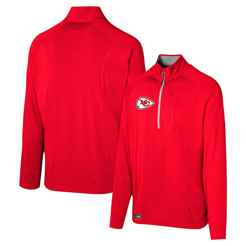 NFL Kansas City Chiefs Grind Iron Quarter-Zip Top