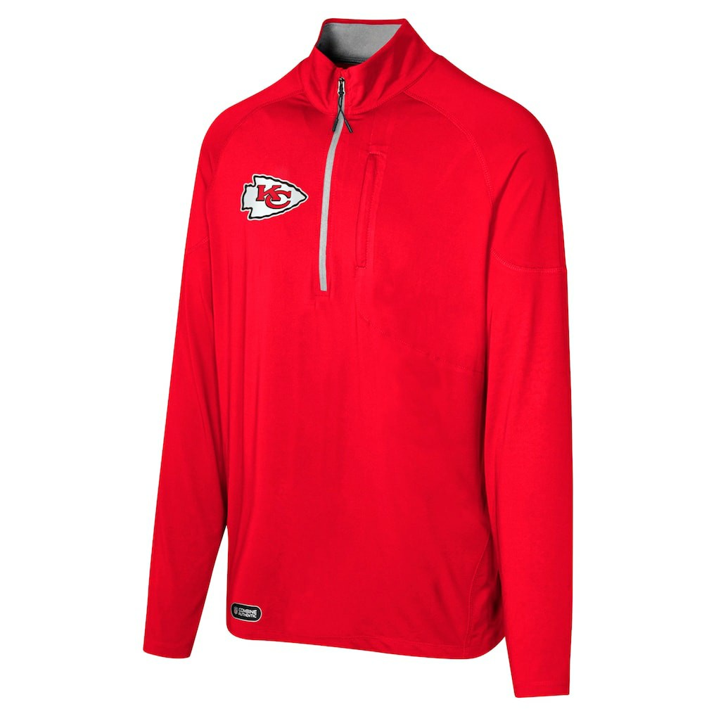 NFL Kansas City Chiefs Grind Iron Quarter-Zip Top