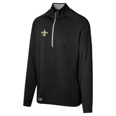 NFL New Orleans Saints Grind Iron Quarter-Zip Top