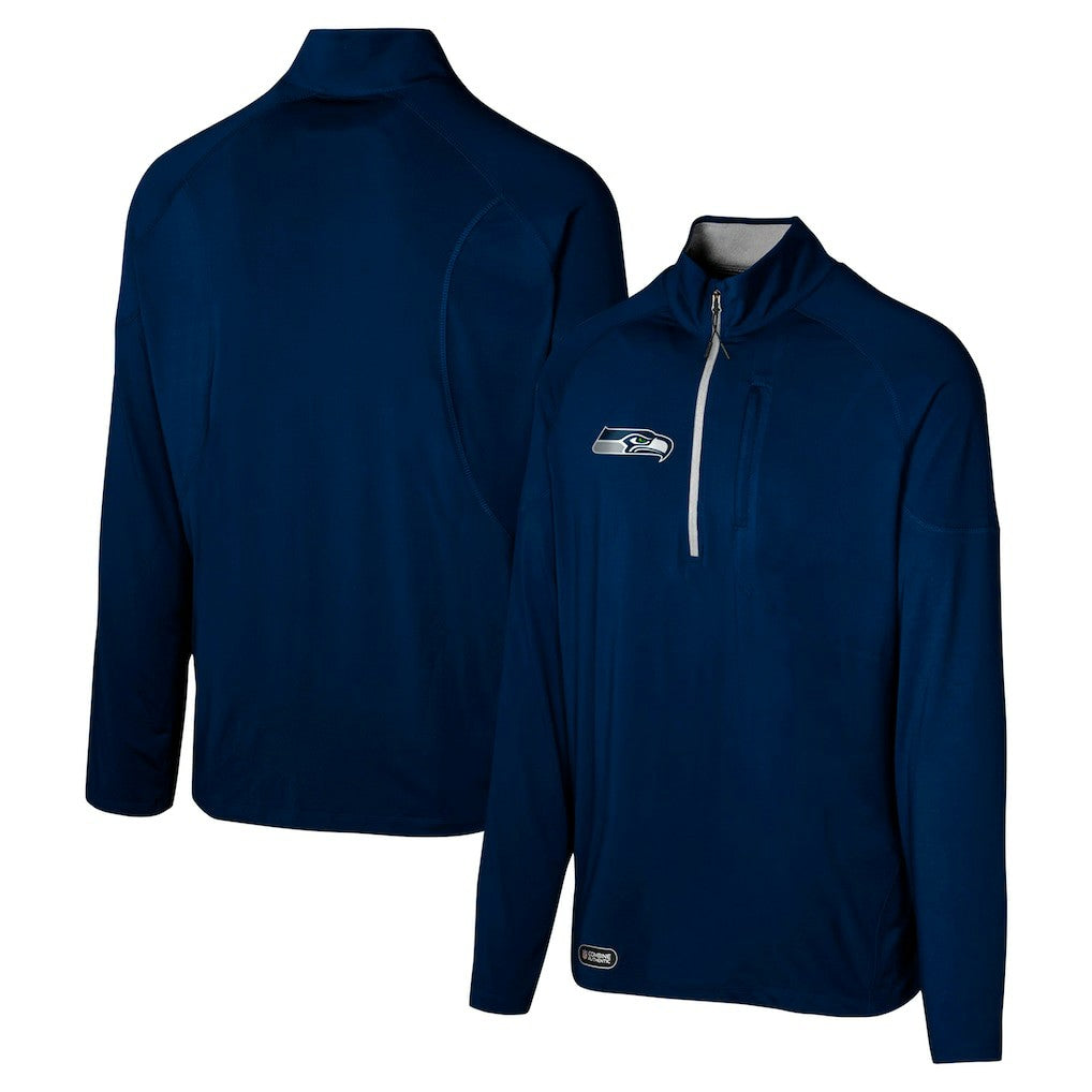 NFL Seattle Seahawks Grind Iron Quarter-Zip Top