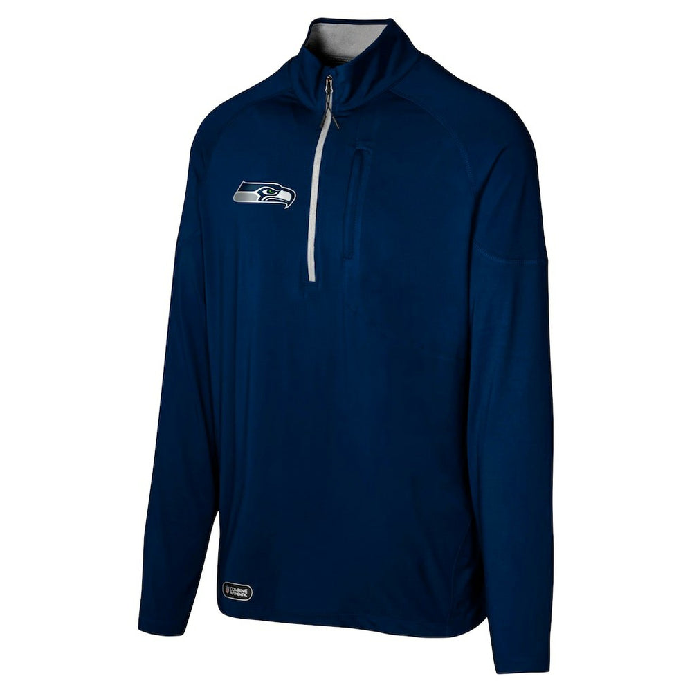 NFL Seattle Seahawks Grind Iron Quarter-Zip Top