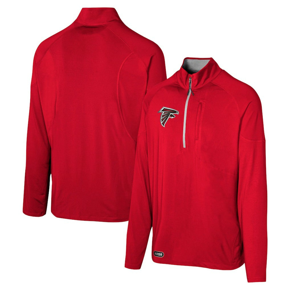 NFL Atlanta Falcons Grind Iron Quarter-Zip Top