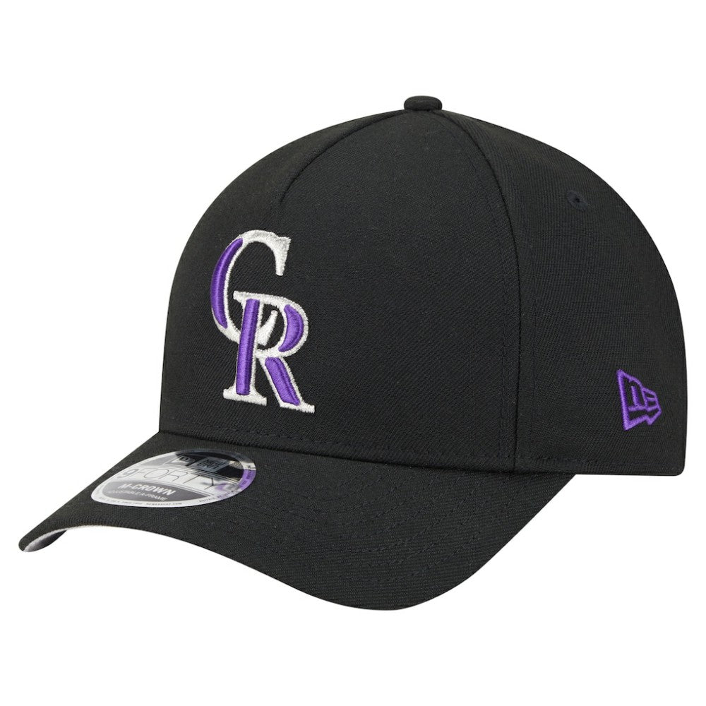 Colorado Rockies 9FORTY M-Crown Adjustable Hat - Black | New Era