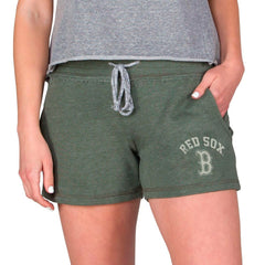 Boston Red Sox Concepts Sport Women's Mainstream French Terry Tri-Blend Shorts - Green